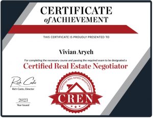 Certified Real Estate Negotiator Certificate